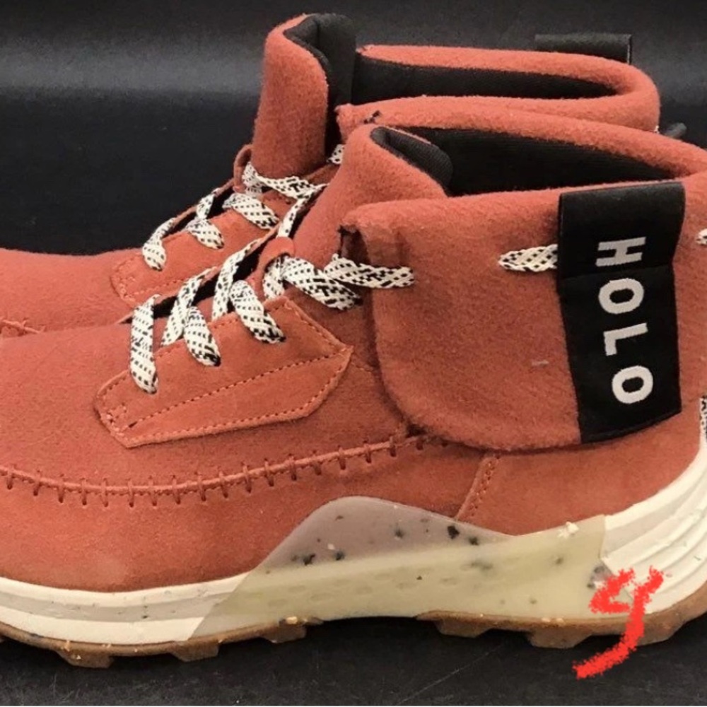 Women's Combat Boots in Rust